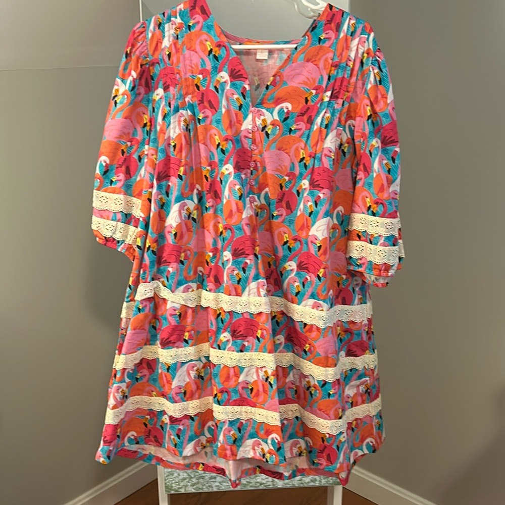 Flamingo dress Briton Court